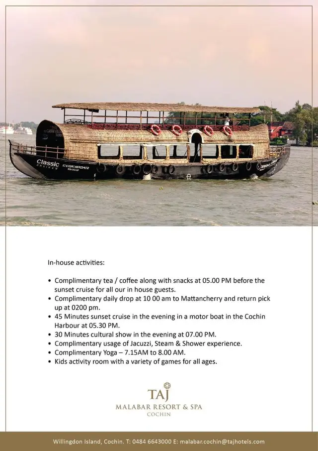 Taj Malabar Resort & Spa, Cochin