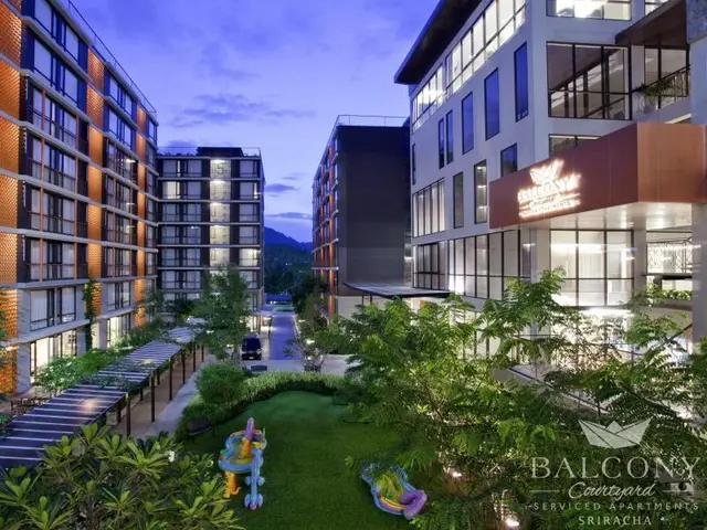 Balcony Courtyard Sriracha Hotel Serviced Apartmen